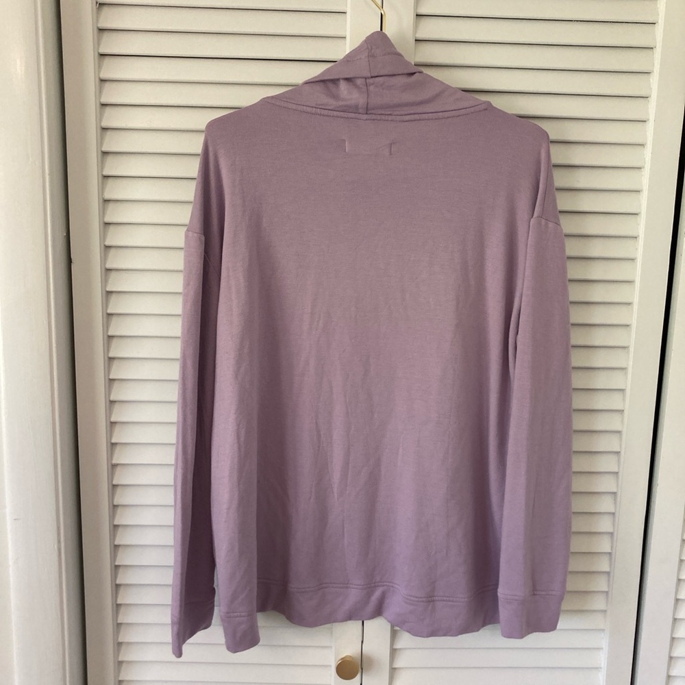 COPY - Loft Lou & Grey Softblend Cowl Neck Lavender Women's Pullover Sweater La… - Picture 2 of 5